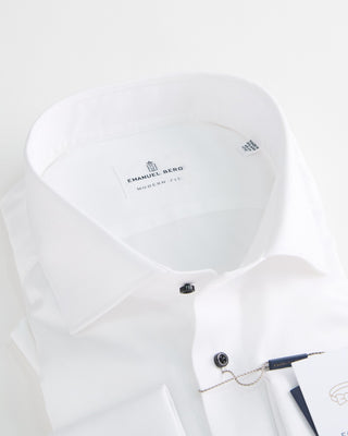 Emanuel Berg James Bond Modern Fit Formal Shirt White  1