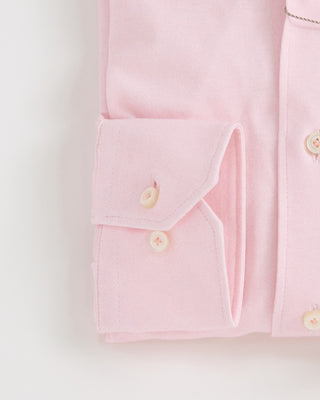 Emanuel Berg Modern Fit 4Flex Solid Shirt Pink 1 2