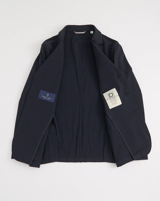 Emanuel Berg Premium Nylon Stretch D Constructed Shirt Jacket Navy 1 5
