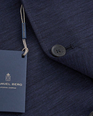 Emanuel Berg Premium Jersey Stretch D Constructed Shirt Jacket Navy 1 1