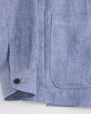 Emanuel Berg Solid Linen D Constructed Shirt Jacket 1 3