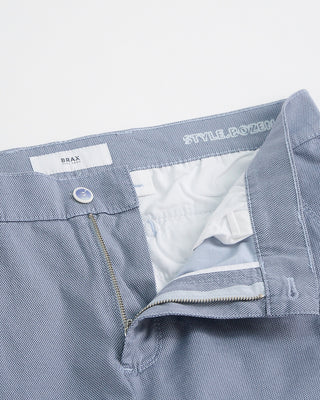 Brax Bozen Micro Print Lightweight Cotton Shorts Blue 1 2
