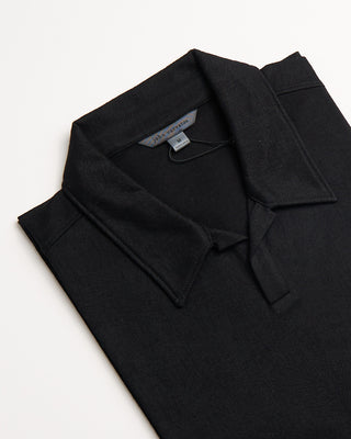 John Varvatos Hague Jacquard Ss Polo With Peace Sign Black 8 24