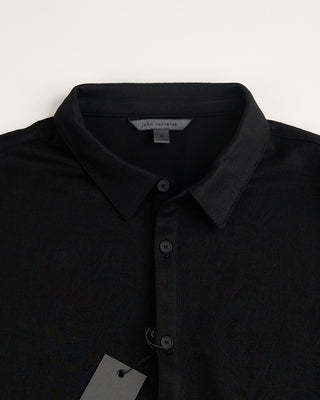 John Varvatos Dunford Jacquard Shirt Black 1 1500