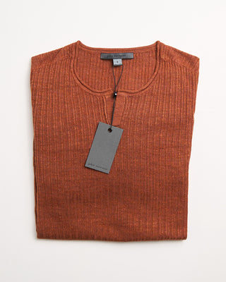 John Varvatos Egor Ls Open Neck Rib Henley Hazel 1 123