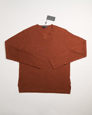 John Varvatos Egor Ls Open Neck Rib Henley Hazel 6 122