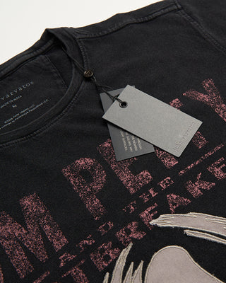 John Varvatos Tom Petty Applique T Shirt Black 5 131