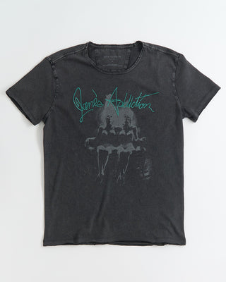 John Varvatos Short Sleeve Raw Edge Tee   Nothings Shocking Black 0