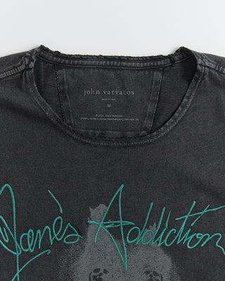 John Varvatos Short Sleeve Raw Edge Tee   Nothings Shocking Black 0 2