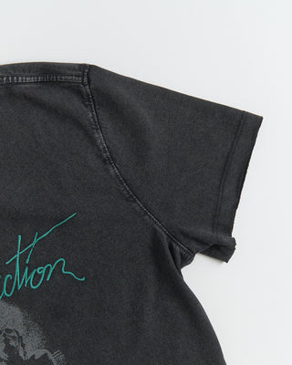 John Varvatos Short Sleeve Raw Edge Tee   Nothings Shocking Black 0 3