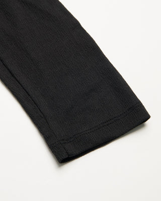 John Varvatos Walden Ls Henley In Broken Stitch Black 7 250