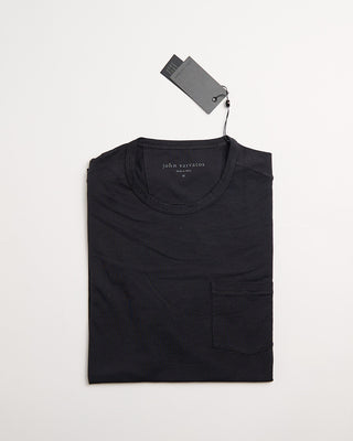 John Varvatos Bond Burnout Ss Crewneck T Shirt Black 1 102