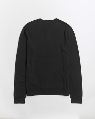 John Varvatos Eren Long Sleeve Merino Blend Henley With Magic Wash Black 1 5