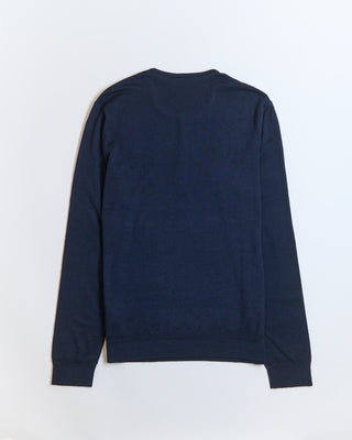 John Varvatos Eren Long Sleeve Merino Blend Henley With Magic Wash Navy 1 1