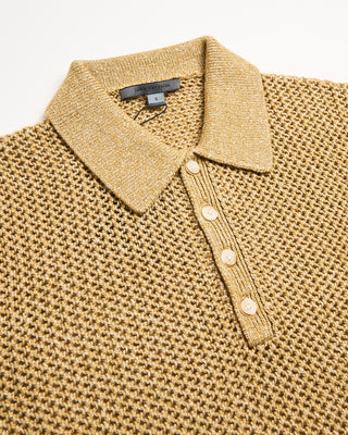 John Varvatos Jv Honeycomb Ss Polo Gold 4 126