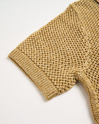John Varvatos Jv Honeycomb Ss Polo Gold 5 125