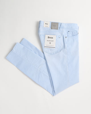 Brax Sky Blue Chuck Hi Flex Light 5 Pocket Pants Light Blue 821