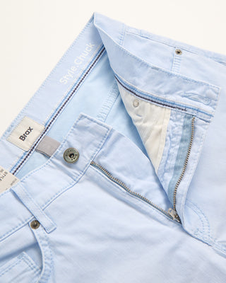 Brax Sky Blue Chuck Hi Flex Light 5 Pocket Pants Light Blue 824