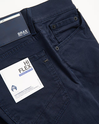 Brax Navy Chuck Hi Flex Stretch Cotton 5 Pocket Pants Navy 829