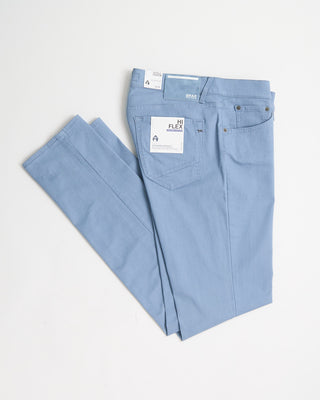 Brax Blue Chuck Hi Flex Stretch Cotton 5 Pocket Pants Blue 802