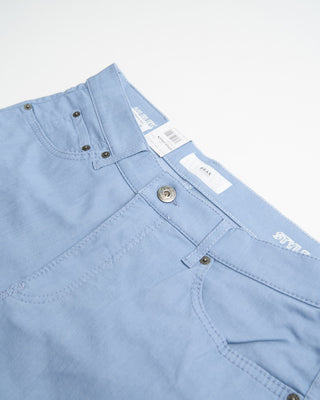 Brax Blue Chuck Hi Flex Stretch Cotton 5 Pocket Pants Blue 806