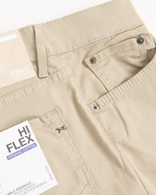 Brax Wheat Chuck Hi Flex Stretch Cotton 5 Pocket Pants Wheat 816