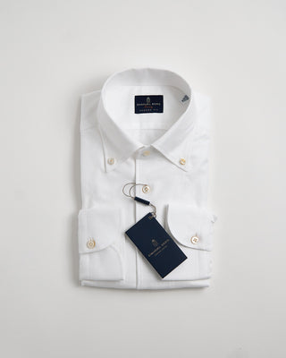 Emanuel Berg Giro Englese Premium 1 Piece Collar Shirt White 1245