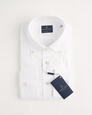 Emanuel Berg Giro Englese Premium 1 Piece Collar Shirt White 1 1075