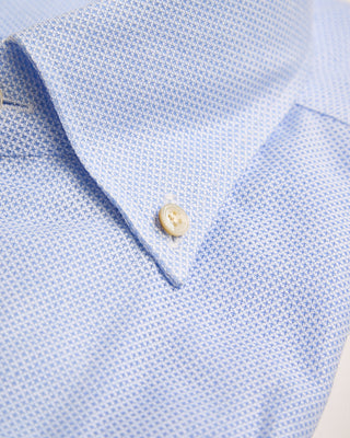 Emanuel Berg Giro Englese Premium 1 Piece Collar Shirt Light Blue 1257