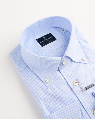 Emanuel Berg Giro Englese Premium 1 Piece Collar Shirt Light Blue 2 1078