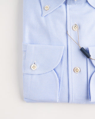 Emanuel Berg Giro Englese Premium 1 Piece Collar Shirt Light Blue 3 1077