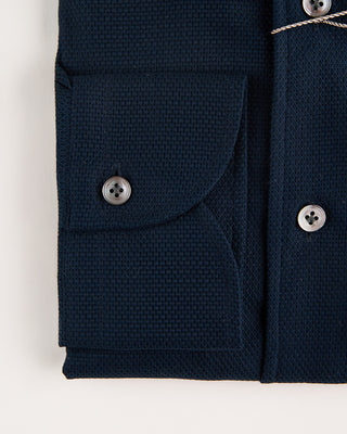 Emanuel Berg Giro Englese Premium 1 Piece Collar Shirt Navy 2 1493