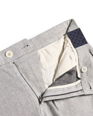 Deke Oasis Bermuda Chambray Twill Shorts Grey 4 8285