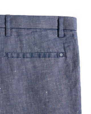 Deke Oasis Bermuda In Lifesync Linen Indigo 5 9428