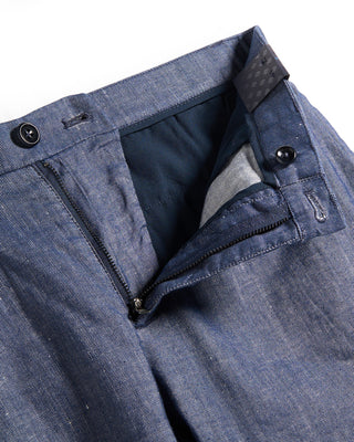 Deke Oasis Bermuda In Lifesync Linen Indigo 9452