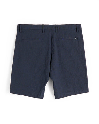 Deke Oasis Bermuda Supernatural Mini Check Seersucker Shorts Navy 7 8278