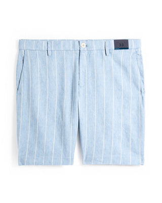 Deke Oasis Bemuda In Hyperthread Pinstripe Light Blue 3 9429