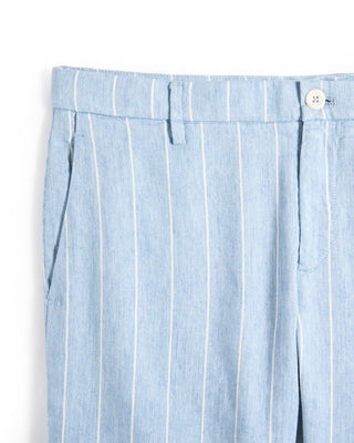 Deke Oasis Bemuda In Hyperthread Pinstripe Light Blue 4 9430