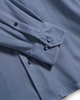 Emanuel Berg Modern Fit 4Flex Stretch Knit Shirt Gunmetal 8 8897