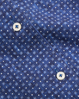 Emanuel Berg Short Sleeve Jersey Knit Modern Fit Shirt Navy 4 8528