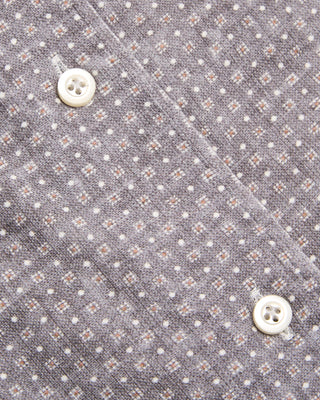 Emanuel Berg Short Sleeve Jersey Knit Modern Fit Shirt Light Grey 5 8512