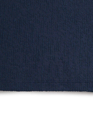 John Varvatos Egon Ss Textured Henley Blue 6 9265