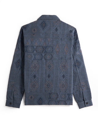 John Varvatos Sheridan Embroidered Swacket Blue 21 9288