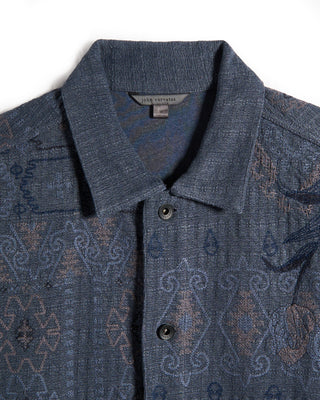 John Varvatos Sheridan Embroidered Swacket Blue 6 9286