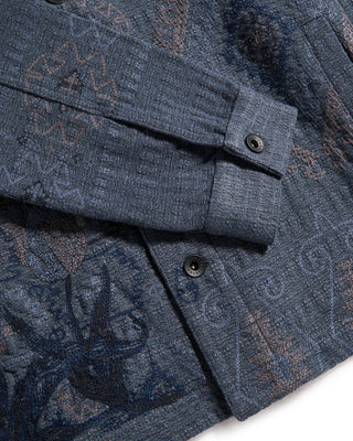 John Varvatos Sheridan Embroidered Swacket Blue 8 9287