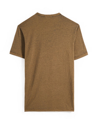 John Varvatos Bale Ss Burnout T Shirt Brown Sugar 2 9377