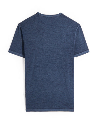 John Varvatos Bale Ss Burnout T Shirt Blue 10 9271