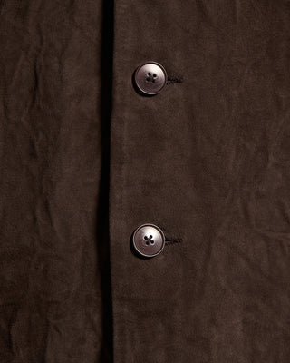 John Varvatos Jesse Leather Shirt Jacket Espresso 9 9990
