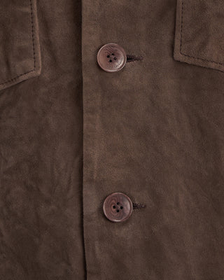 John Varvatos Jesse Leather Shirt Jacket Espresso 11 10906