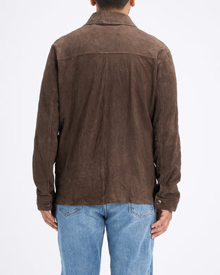 John Varvatos Jesse Leather Shirt Jacket Espresso 6 10903